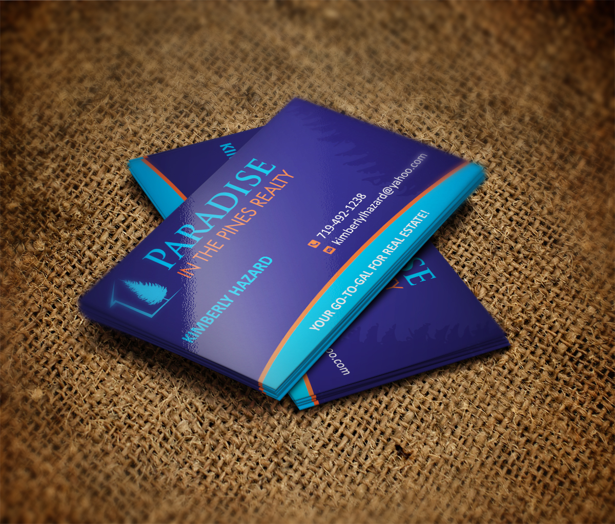 Business Card Design by MT for Paradise in the Pines Realty, LLC | Design #3513002