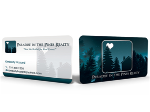 Business Card Design by Hardcore Design for Paradise in the Pines Realty, LLC | Design #3509124