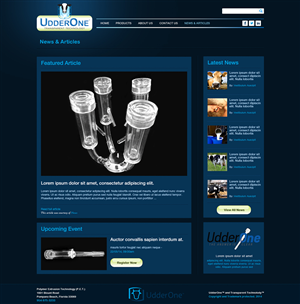 Web Design by Latest Design Ideas for UdderOne | Design: #3492161