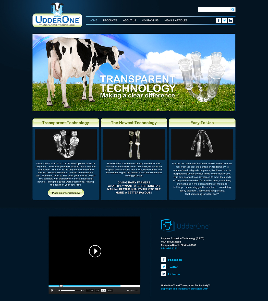 Web Design by Latest Design Ideas for UdderOne | Design: #3506916