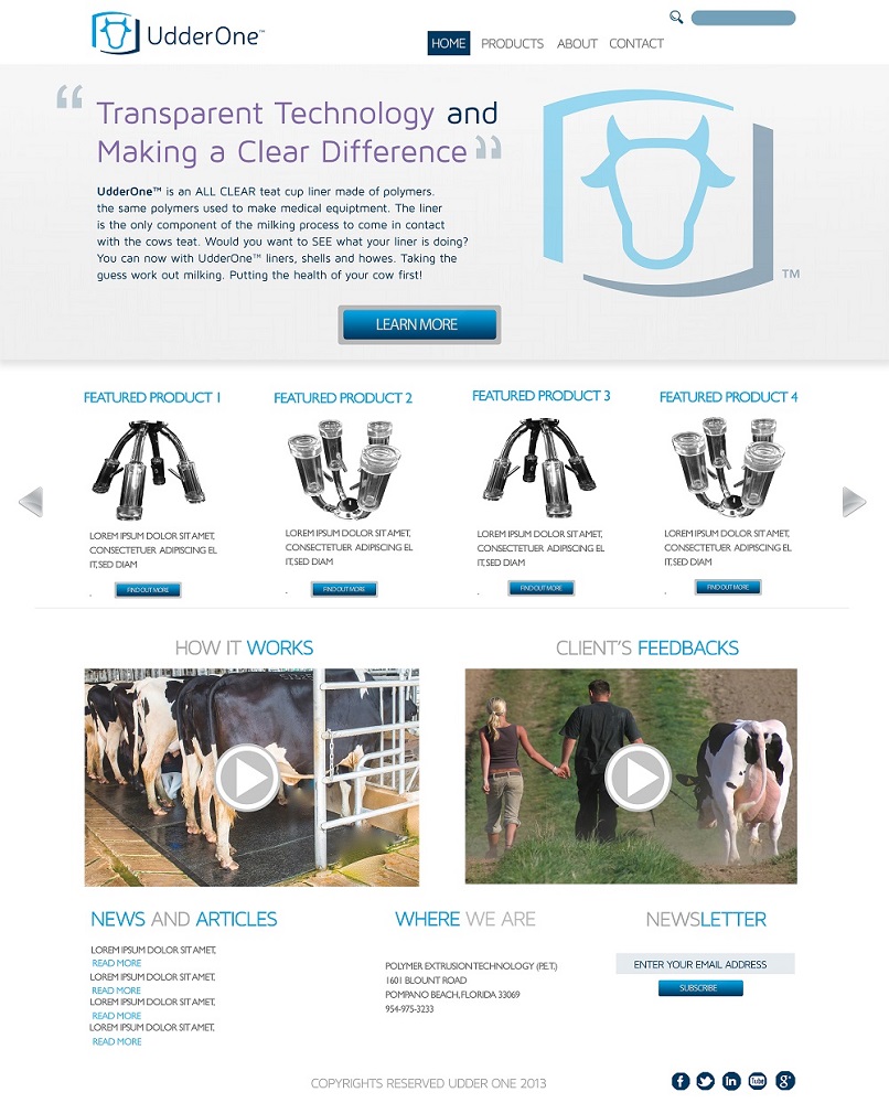 Web Design by Christian Bentulan for UdderOne | Design #3495630