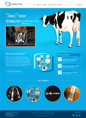 Web Design by Mayank Patel for UdderOne | Design: #3503688