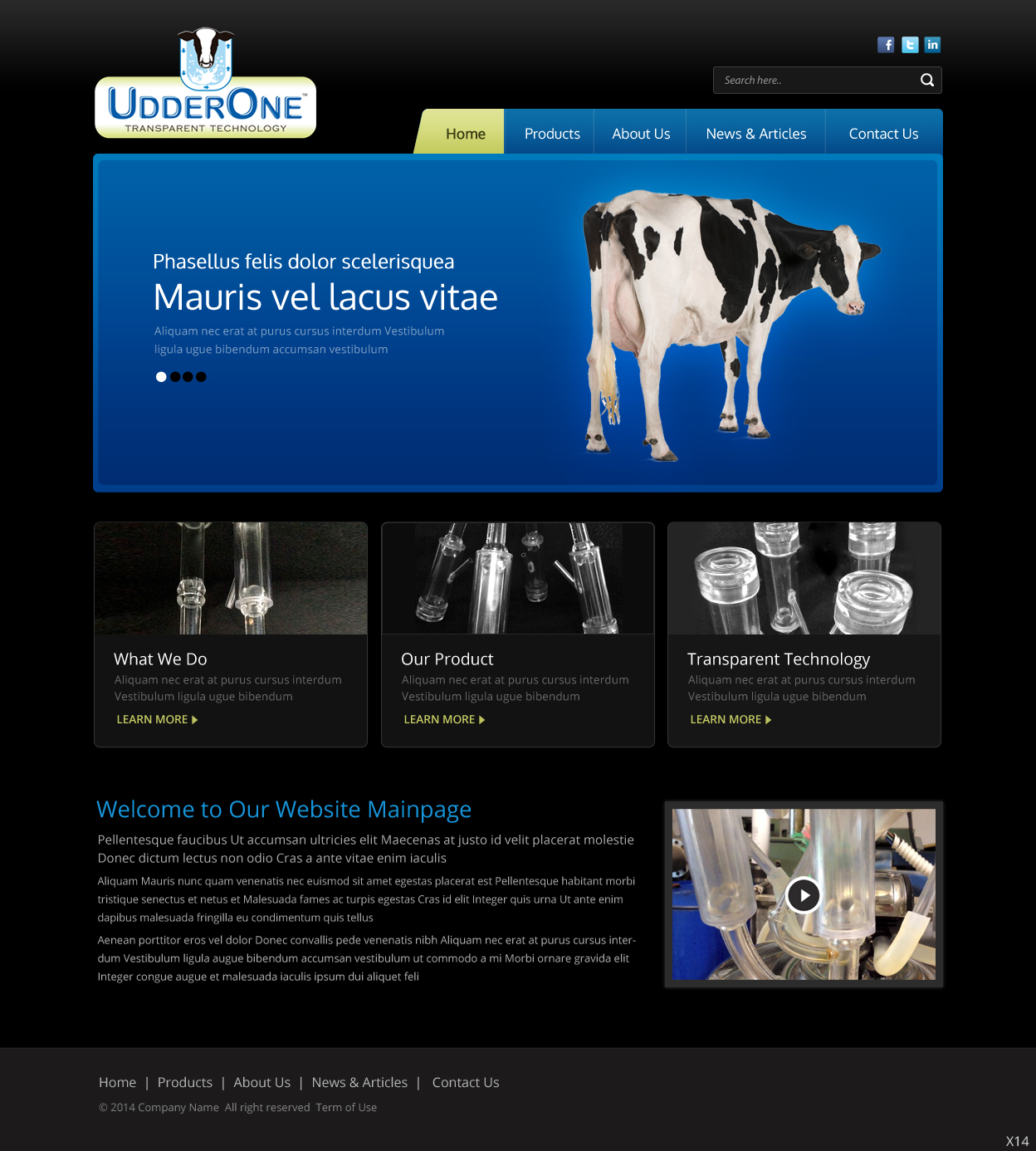Web Design par pb pour UdderOne | Design #3491406