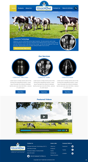 Web Design by pb for UdderOne | Design: #3502017