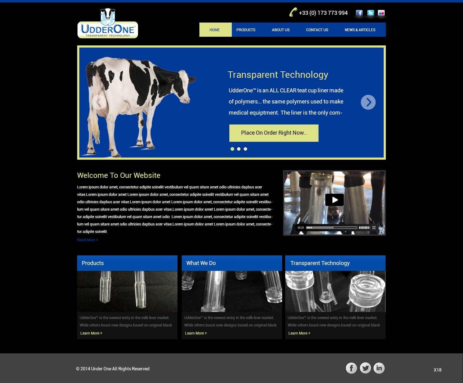 Web Design by pb for UdderOne | Design #3502019
