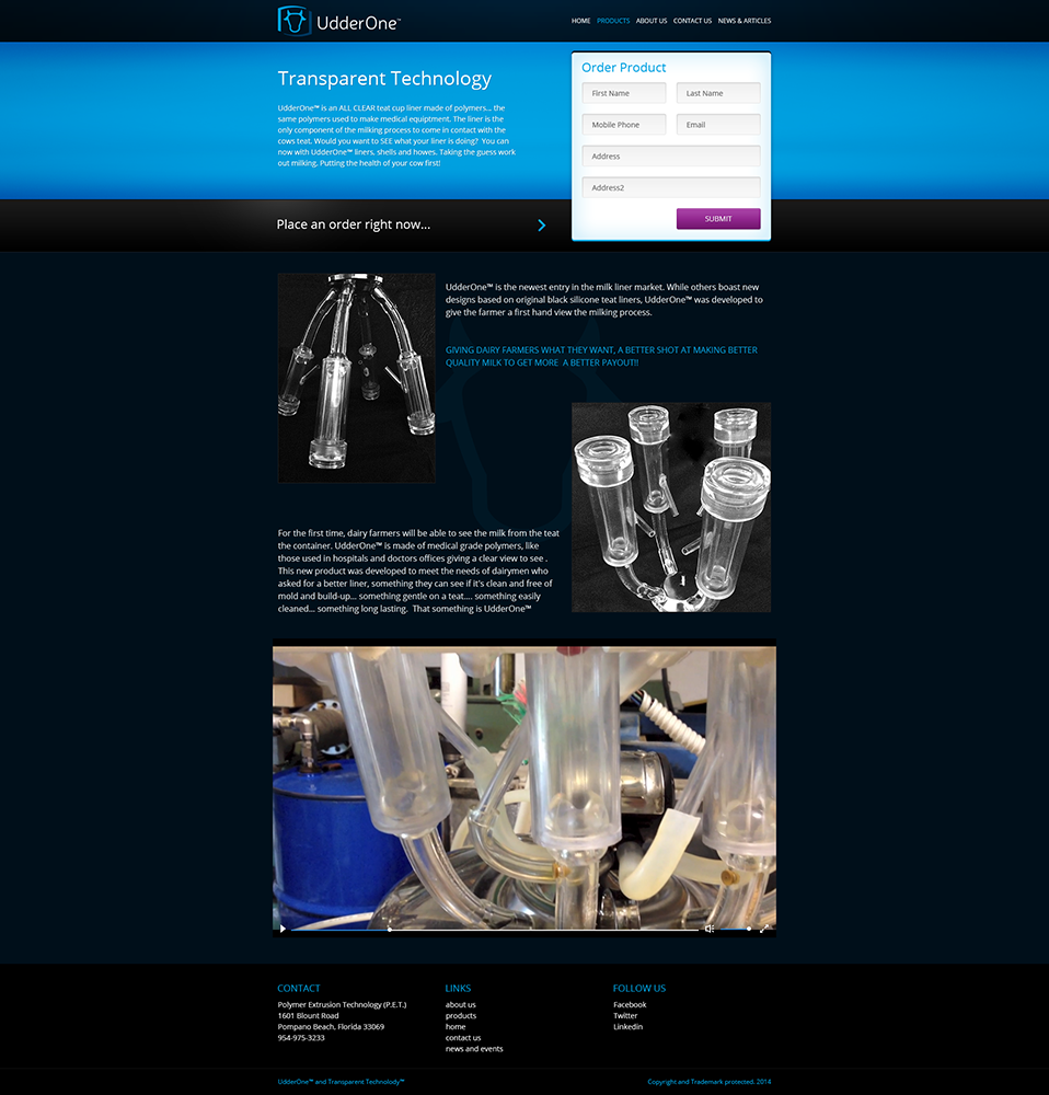 Web Design by delpher for UdderOne | Design #3496858