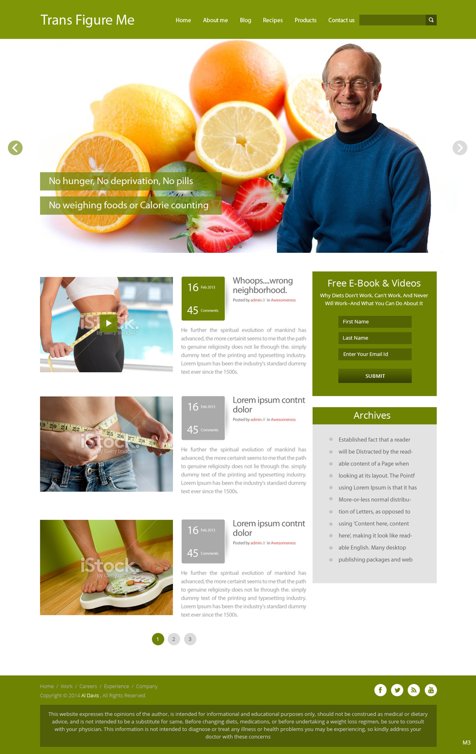 Wordpress Design by pb for this project | Design #3501975