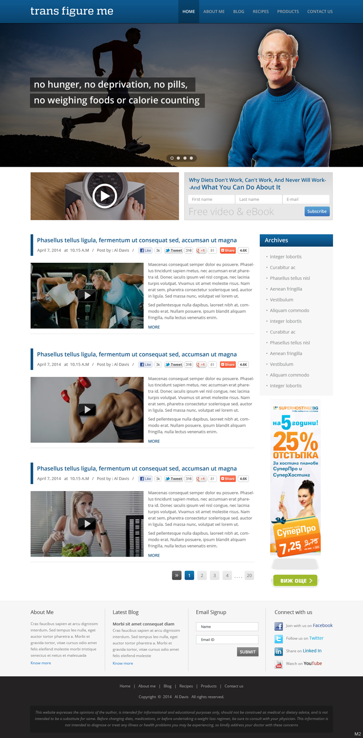 Wordpress Design by pb for this project | Design #3502009