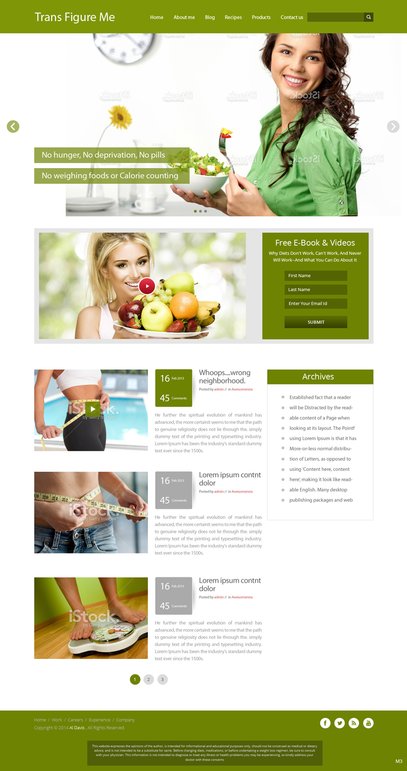 Wordpress Design by pb for this project | Design #3510012