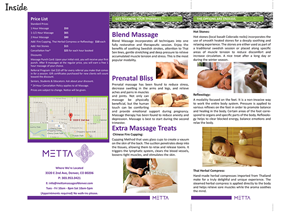 Local massage therapist needs some new marketing material | Brochure Design by MT