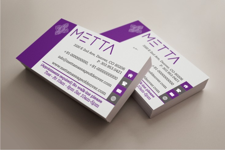 Brochure Design by hema dhawan for metta massage of denver | Design #3557954