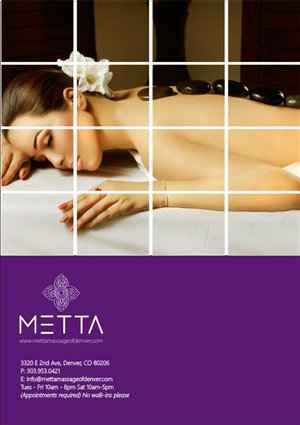 Brochure Design by hema dhawan for metta massage of denver | Design: #3561631