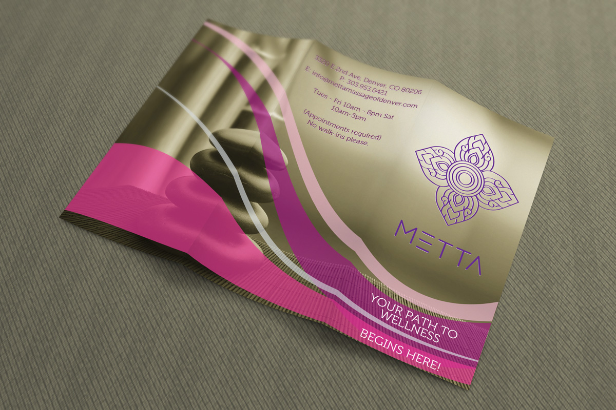 Design de Brochure par Giovanni pour metta massage of denver | Design #3523126