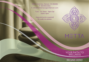 Diseño de Brochure por Giovanni para metta massage of denver | Diseño: #3523136