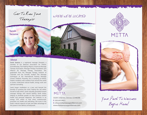 Diseño de Brochure por Sbss para metta massage of denver | Diseño: #3504855