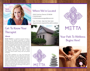 Diseño de Brochure por Sbss para metta massage of denver | Diseño: #3504858