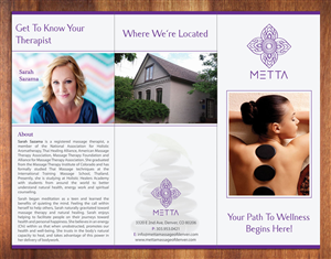 Diseño de Brochure por Sbss para metta massage of denver | Diseño: #3504861