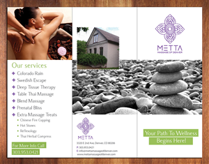 Diseño de Brochure por Sbss para metta massage of denver | Diseño: #3504864