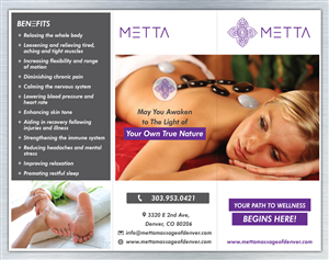 Diseño de Brochure por Sbss para metta massage of denver | Diseño: #3504871