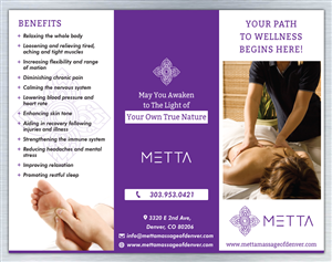 Diseño de Brochure por Sbss para metta massage of denver | Diseño: #3504874