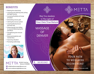 Diseño de Brochure por Sbss para metta massage of denver | Diseño: #3512903