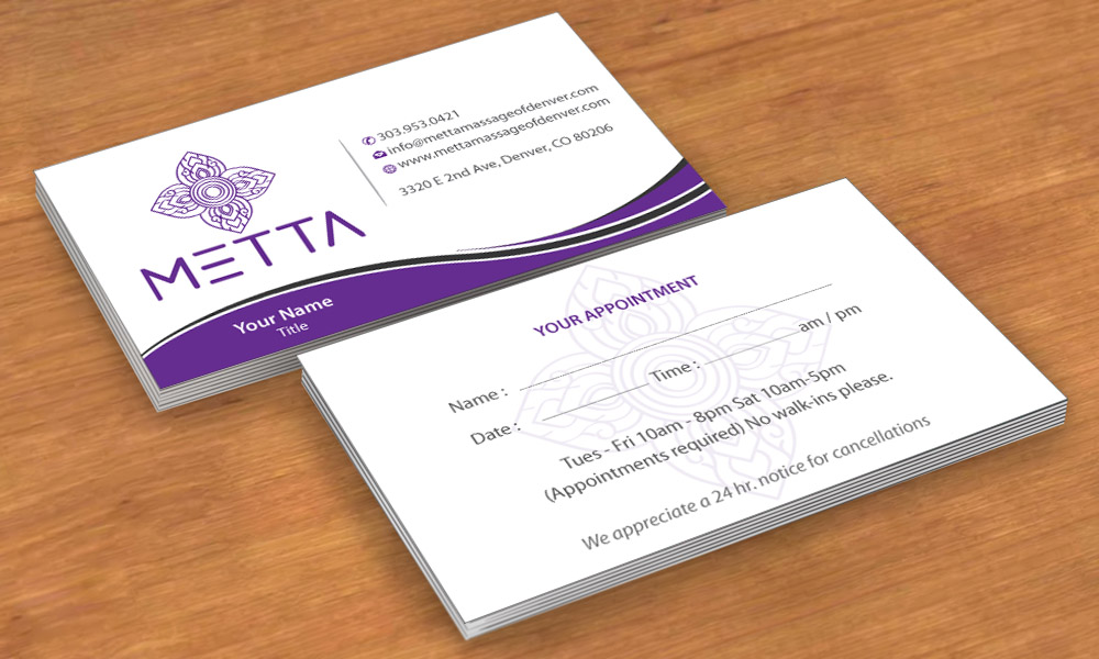 Brochure Design by Sbss for metta massage of denver | Design #3527196