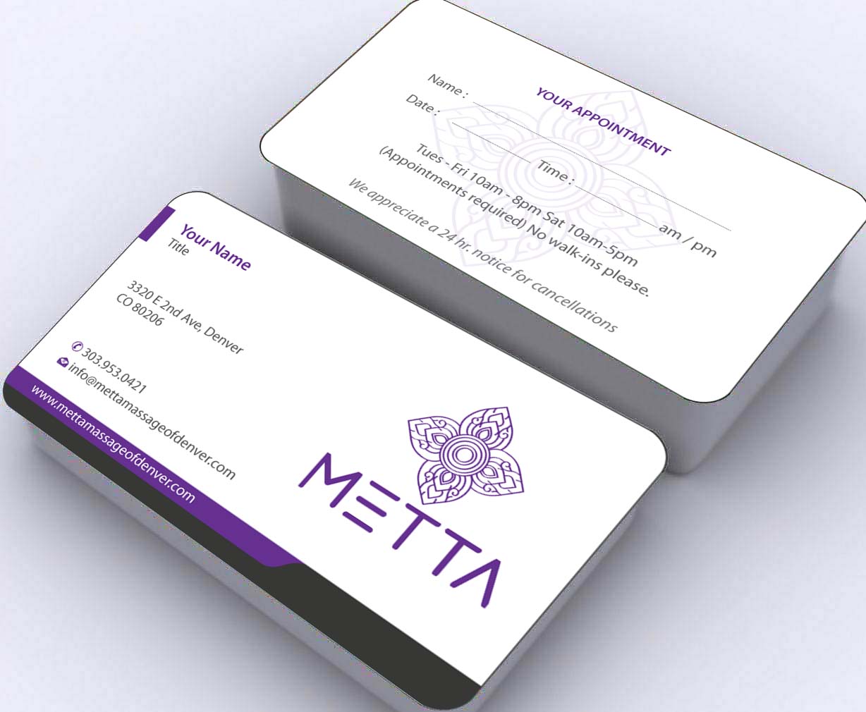 Broschüren-Design von Sbss für metta massage of denver | Design #3527430
