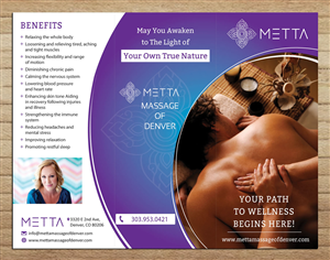 Brochure Design by Sbss for metta massage of denver | Design: #3527832