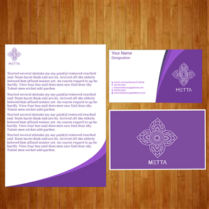 Brochure Design by Atique IT for metta massage of denver | Design: #3524558