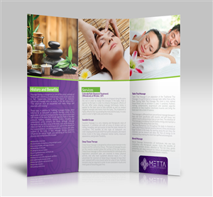 Diseño de Brochure por JCR para metta massage of denver | Diseño: #3490333