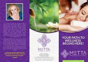 Diseño de Brochure por JCR para metta massage of denver | Diseño: #3490339
