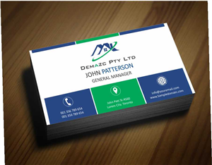 Design de Carte de Visite par AwsomeD pour demazc Pty Ltd | Design : #3487920