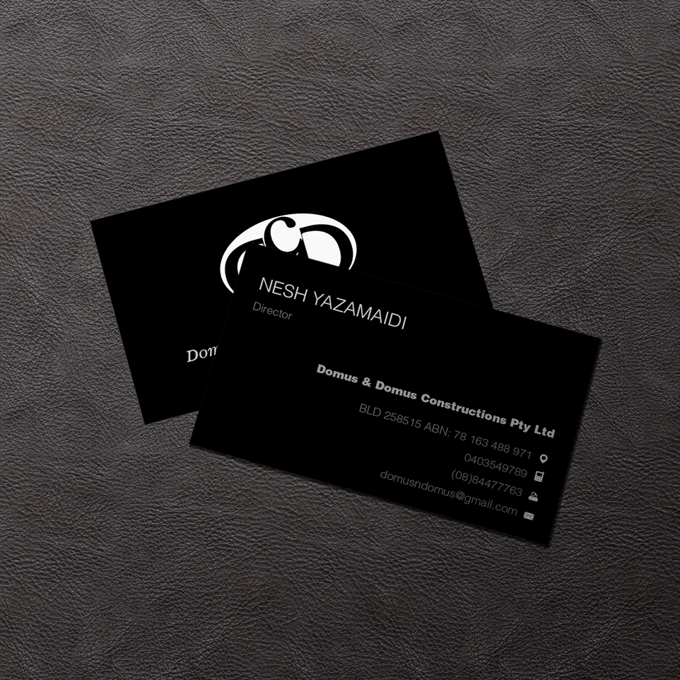Business Card Design by juca for Domus & Domus Constructions Pty Ltd | Design #3515850