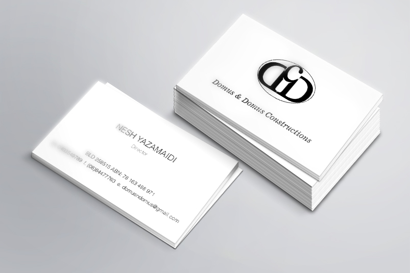 Business Card Design by juca for Domus & Domus Constructions Pty Ltd | Design #3516905