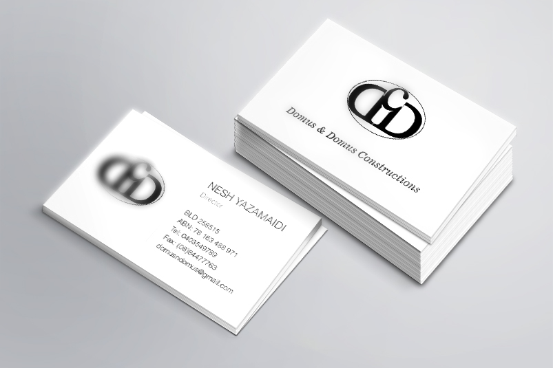 Business Card Design by juca for Domus & Domus Constructions Pty Ltd | Design #3516908