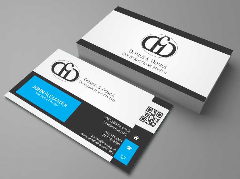 Business Card Design by AwsomeD for Domus & Domus Constructions Pty Ltd | Design #3497822
