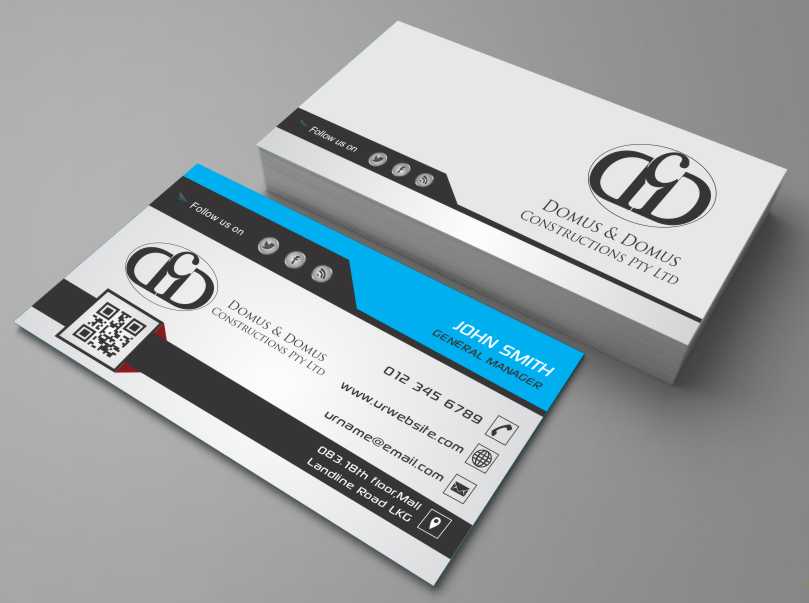 Business Card Design by AwsomeD for Domus & Domus Constructions Pty Ltd | Design #3497829
