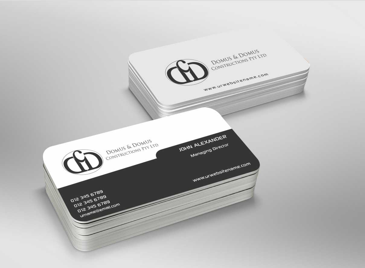 Business Card Design by AwsomeD for Domus & Domus Constructions Pty Ltd | Design #3497830