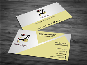 Business Card Design by AwsomeD for Pure Blends Espress | Design #3497638