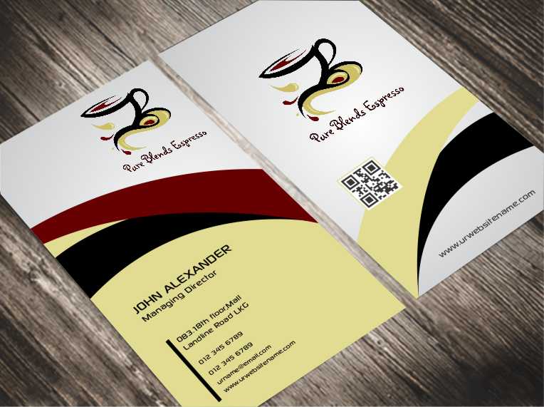 Business Card Design by AwsomeD for Pure Blends Espress | Design #3497646