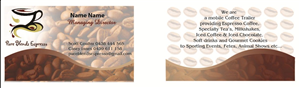 Business Card Design by ochudang Faustine for Pure Blends Espress | Design #3490936