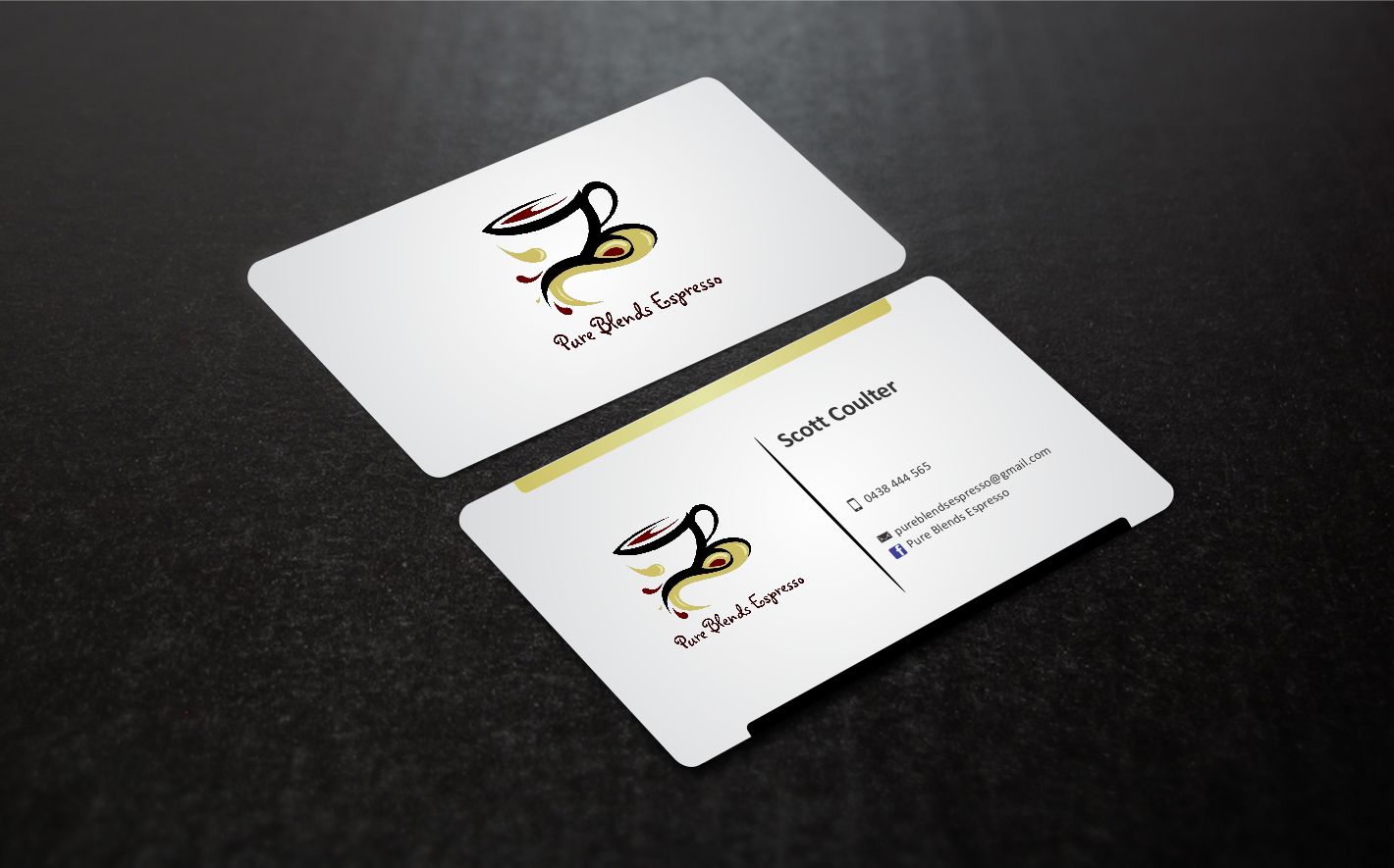 Visitenkarten-Design von zarnab für Pure Blends Espress | Design: #3503352