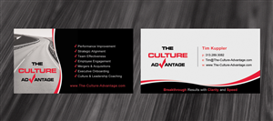 Culture consulting company business card - first step | Graphic Design by diRtY.EMM