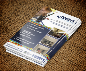Diseño de Flyer por jeffdefy para Masters Electrical Contracting | Diseño #3500716
