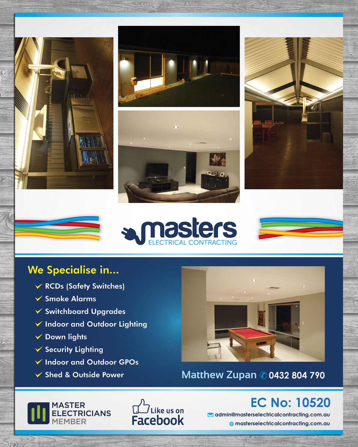 Flyer Design by Sbss for Masters Electrical Contracting | Design #3511272