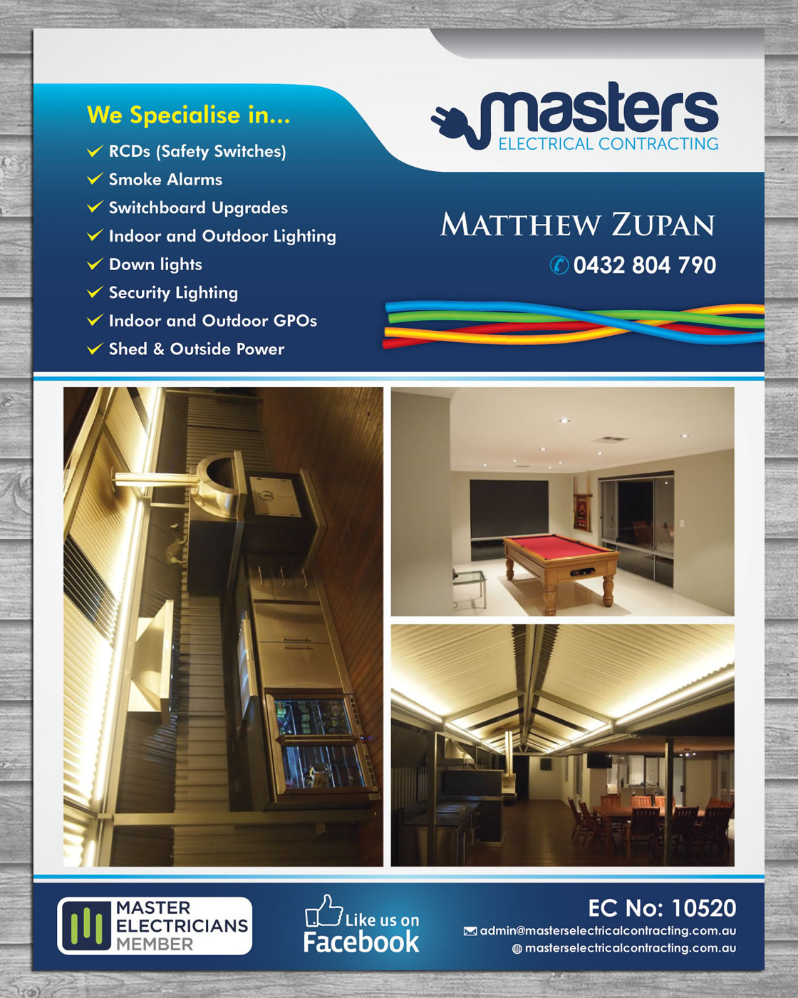 Flyer Design by Sbss for Masters Electrical Contracting | Design #3511278