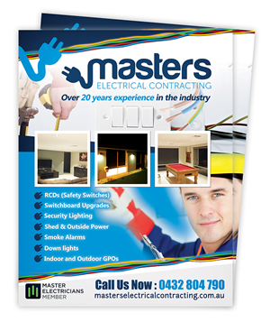 Flyer Design by creationz2011 for Masters Electrical Contracting | Design: #3518268