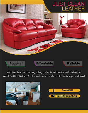 Flyer Design by  Alpo Stark for JUST CLEAN LEATHER | Design #3502249