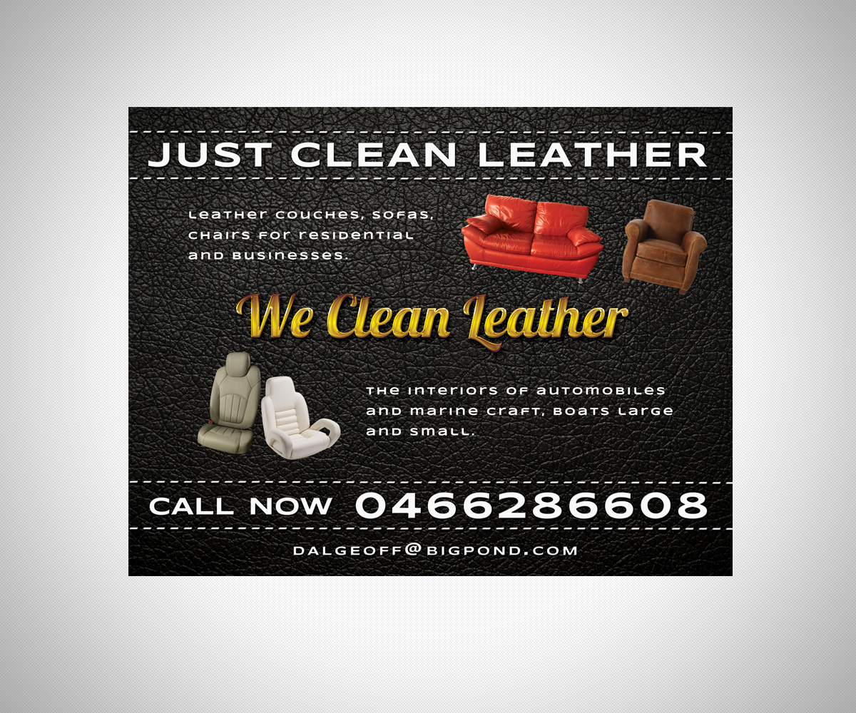 Flyer Design by neboica for JUST CLEAN LEATHER | Design #3489739
