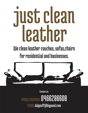 Flyer-Design von Billsav für JUST CLEAN LEATHER | Design: #3505244